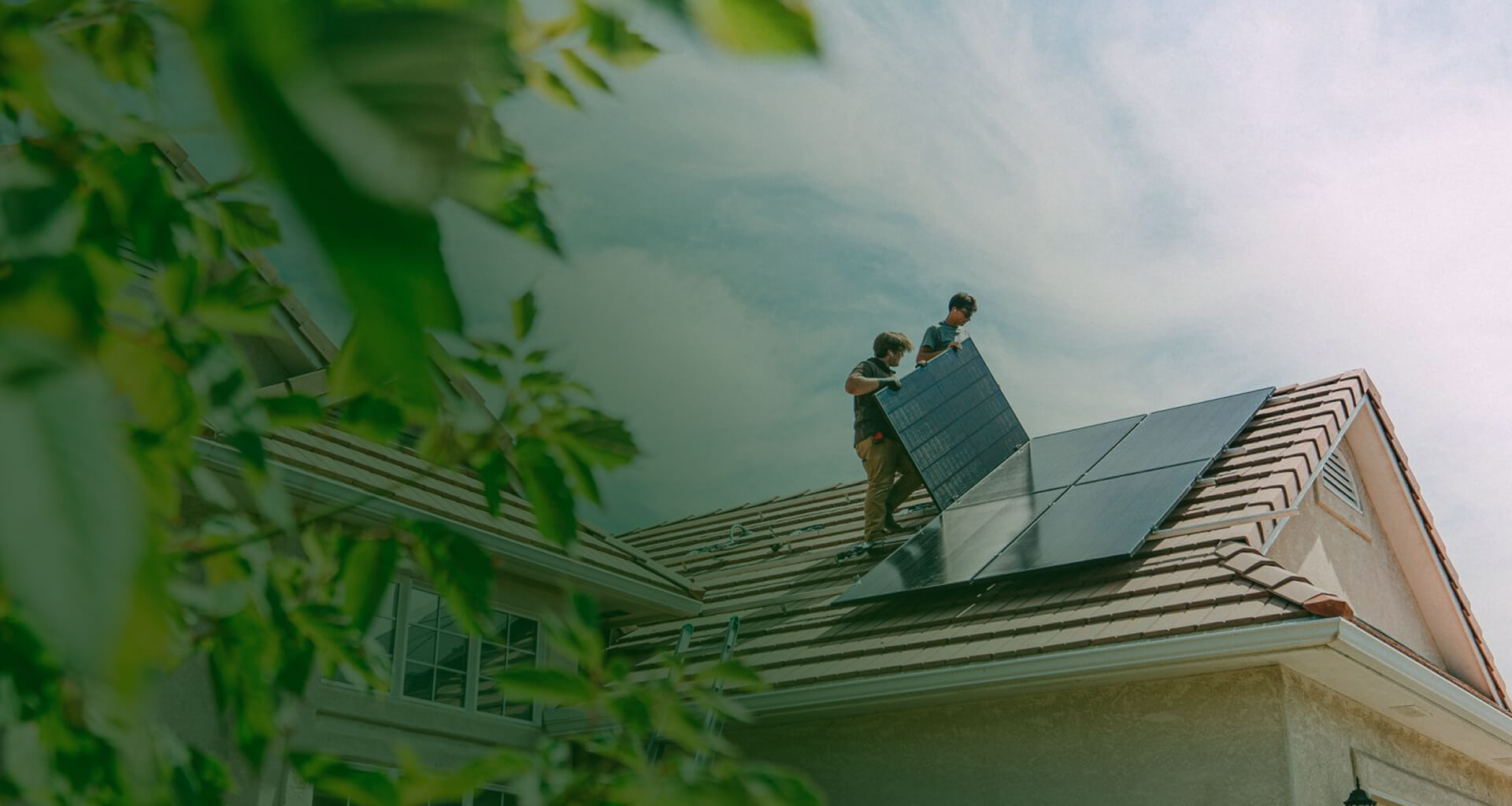Solar installation on family home
